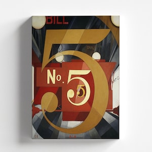 I Saw the Figure 5 in Gold by Charles Demuth 1928 | American Art Print (D0689)