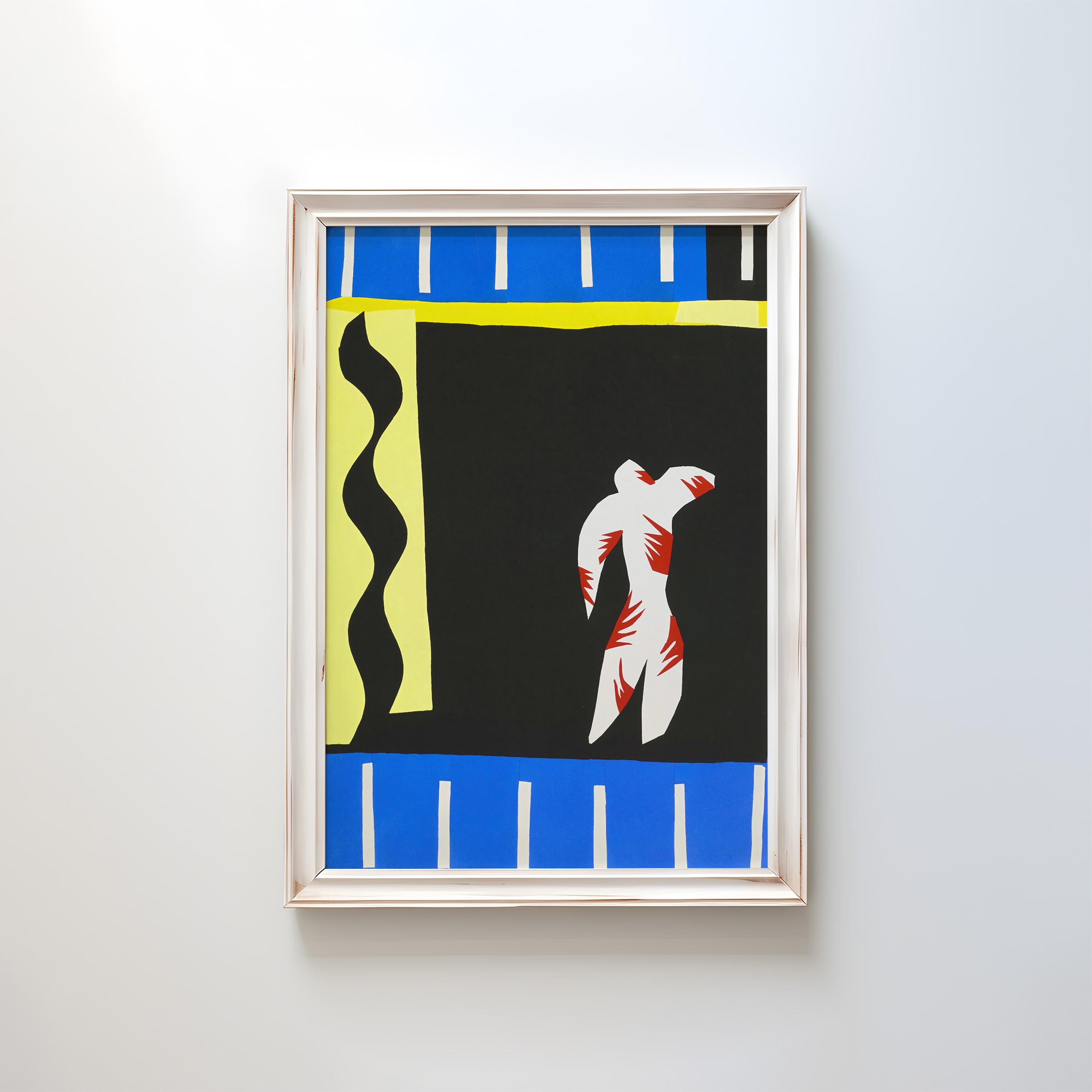 The Clown (Le Clown) from 'Jazz' by Henri Matisse 1947 | Fauvist Modern Art Print (B4776)