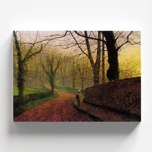 Stapleton Park, near Pontefract by John Atkinson Grimshaw 1877 | Victorian Art Print (B4133)