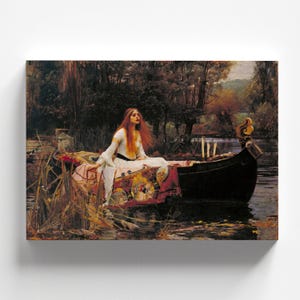 The Lady of Shalott by John William Waterhouse 1888 | Pre-Raphaelite Art Print (B4067)