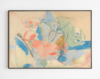 Montañas y mar de Helen Frankenthaler 1952 / Expresionismo abstracto, Abstracción lírica, Abstracto