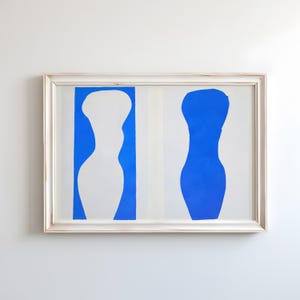 Forms (Formes) (also known as White Torso and Blue Torso) from &#39;Jazz&#39; by Henri Matisse 1947 | Fauvist Modern Art Print (B4783)