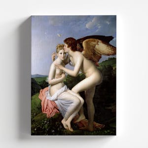 Cupid and Psyche by François Gérard 1798 | Neoclassical Art Print (B4163)