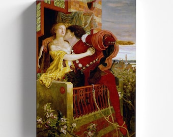 Romeo and Juliet by Ford Madox Brown 1869-70 | Pre-Raphaelite Art Print (D1019)
