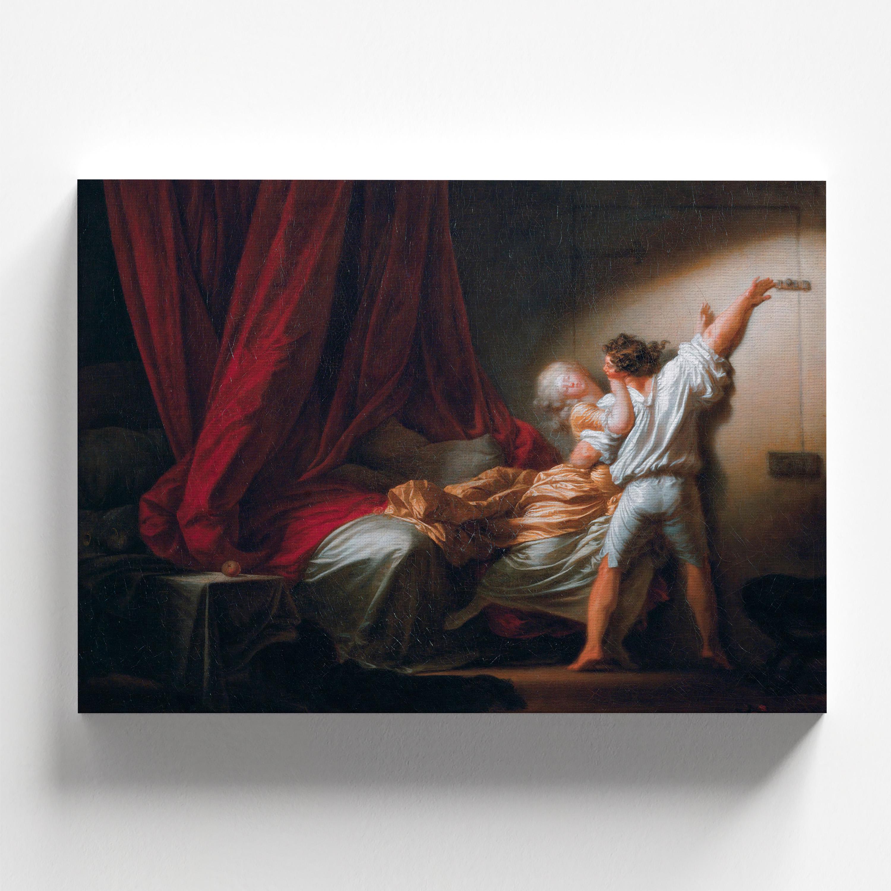 Tapisserie Fragonard Jeune Fille Lisant - Broderie à La Main 14x19 Pouces - Or