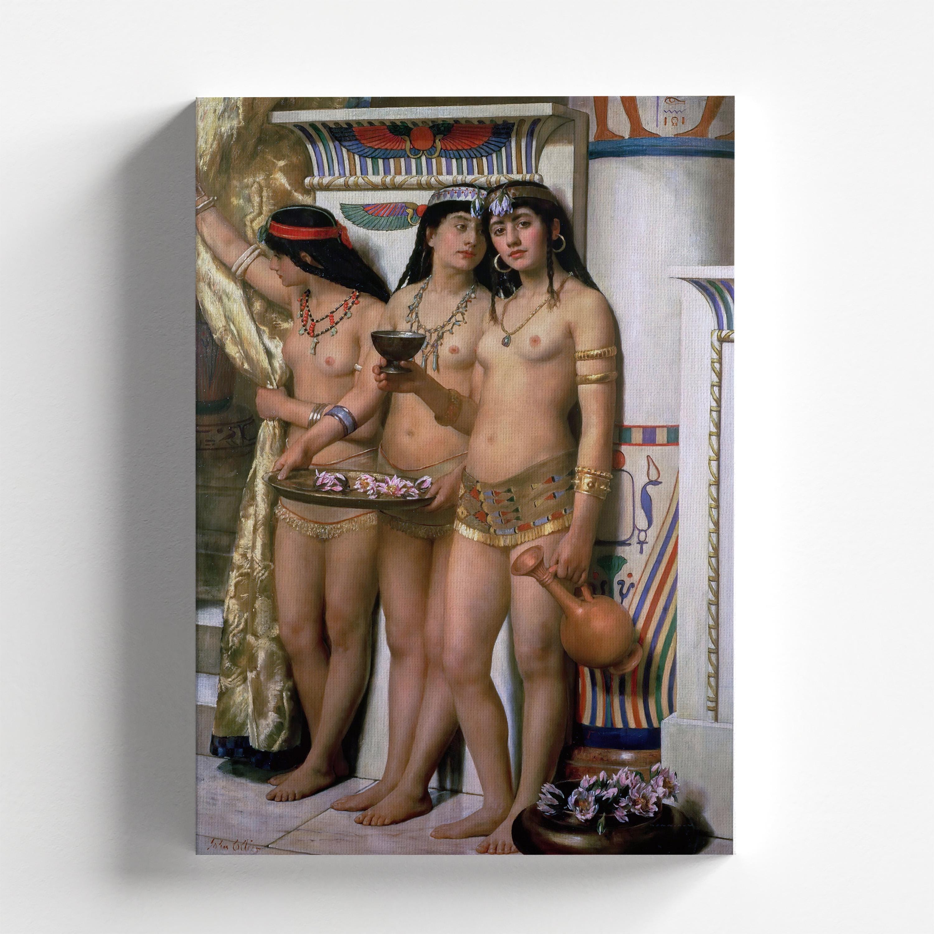 Pharaoh's Handmaidens by John Collier 1883 | Victorian Art Print (B7003)