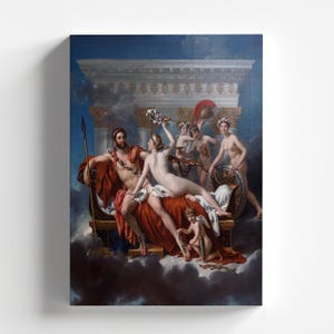 Mars Being Disarmed by Venus by Jacques-Louis David 1824 | Neoclassical Art Print (D1050)