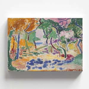 Landscape near Collioure (study for The Joy of Life) by Henri Matisse 1905 | Fauvist Landscape Art Print (B4493)