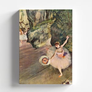 Dancer with a Bouquet of Flowers (The Star of the Ballet) by Edgar Degas c.1878 | Impressionism Art Print (B4565)