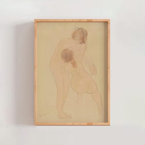 Dwie postacie autorstwa Auguste’a Rodina ok. 1905 r. | Szkic artystyczny (B8380)