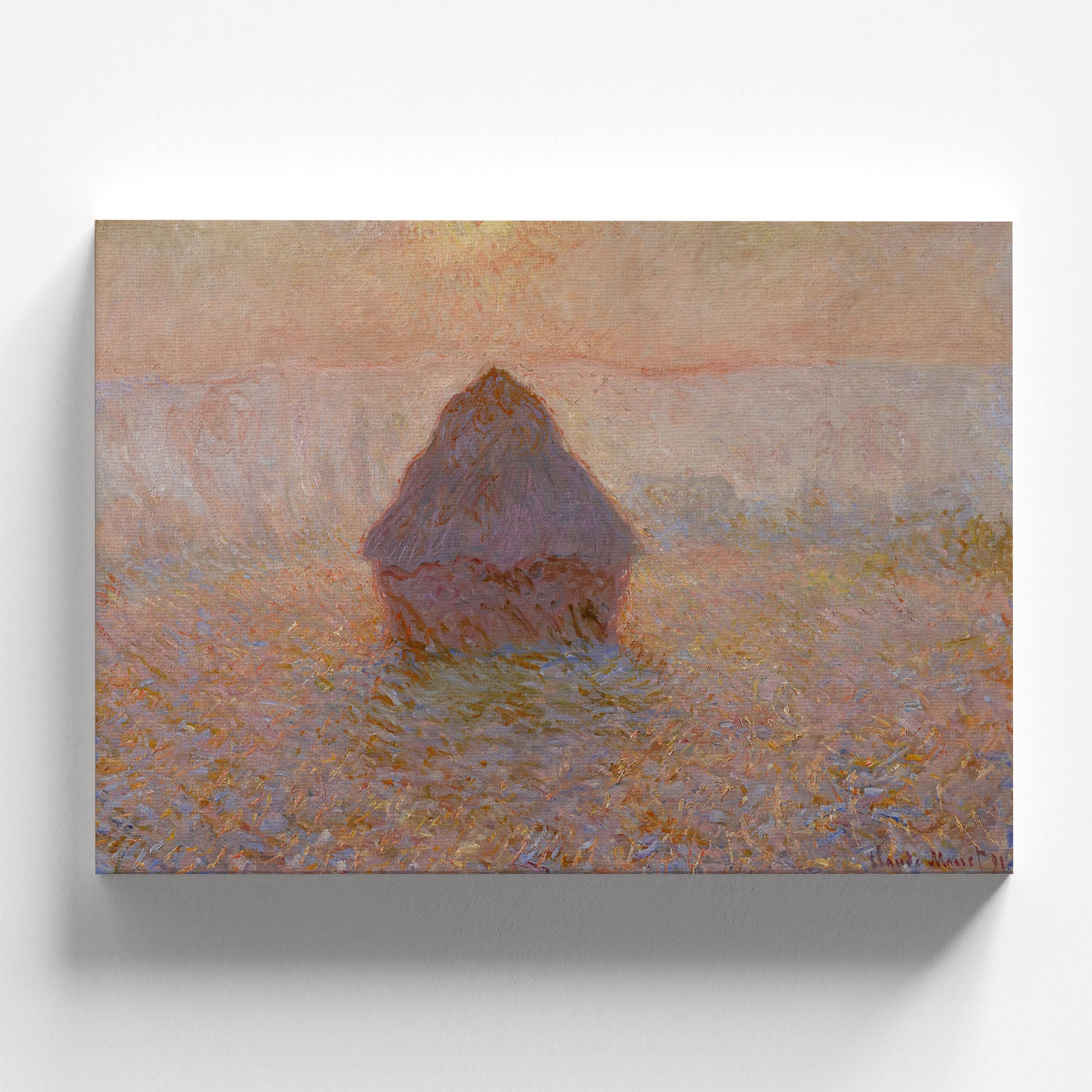 Wheatstack Sun In The Mist