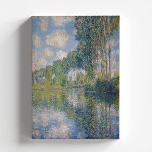 Poplars on the Epte by Claude Monet 1891 | Impressionism Art Print (B3674)