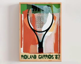Roland Garros French Open 1987 Poster, Gérard Titus-carmel, Modern