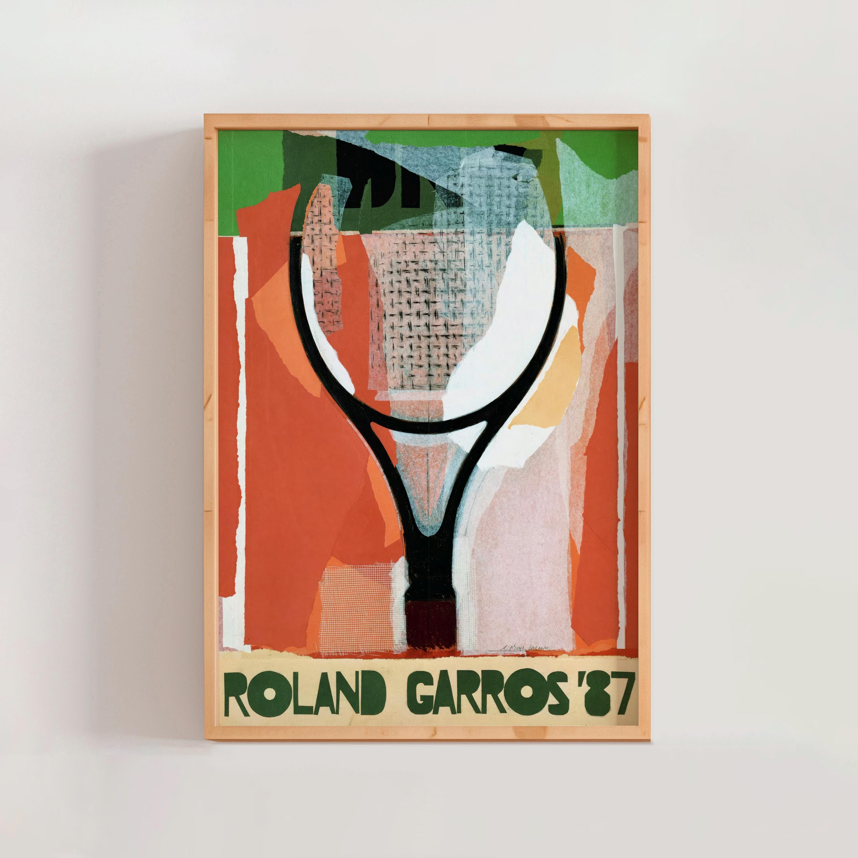 Roland Garros French Open 1987 Poster, Gérard Titus-carmel, Modern
