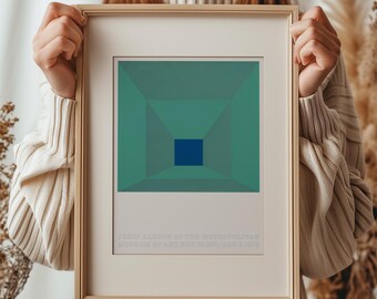 Josef Albers Vintage 1971 Mid Century Modern Museum Exhibition