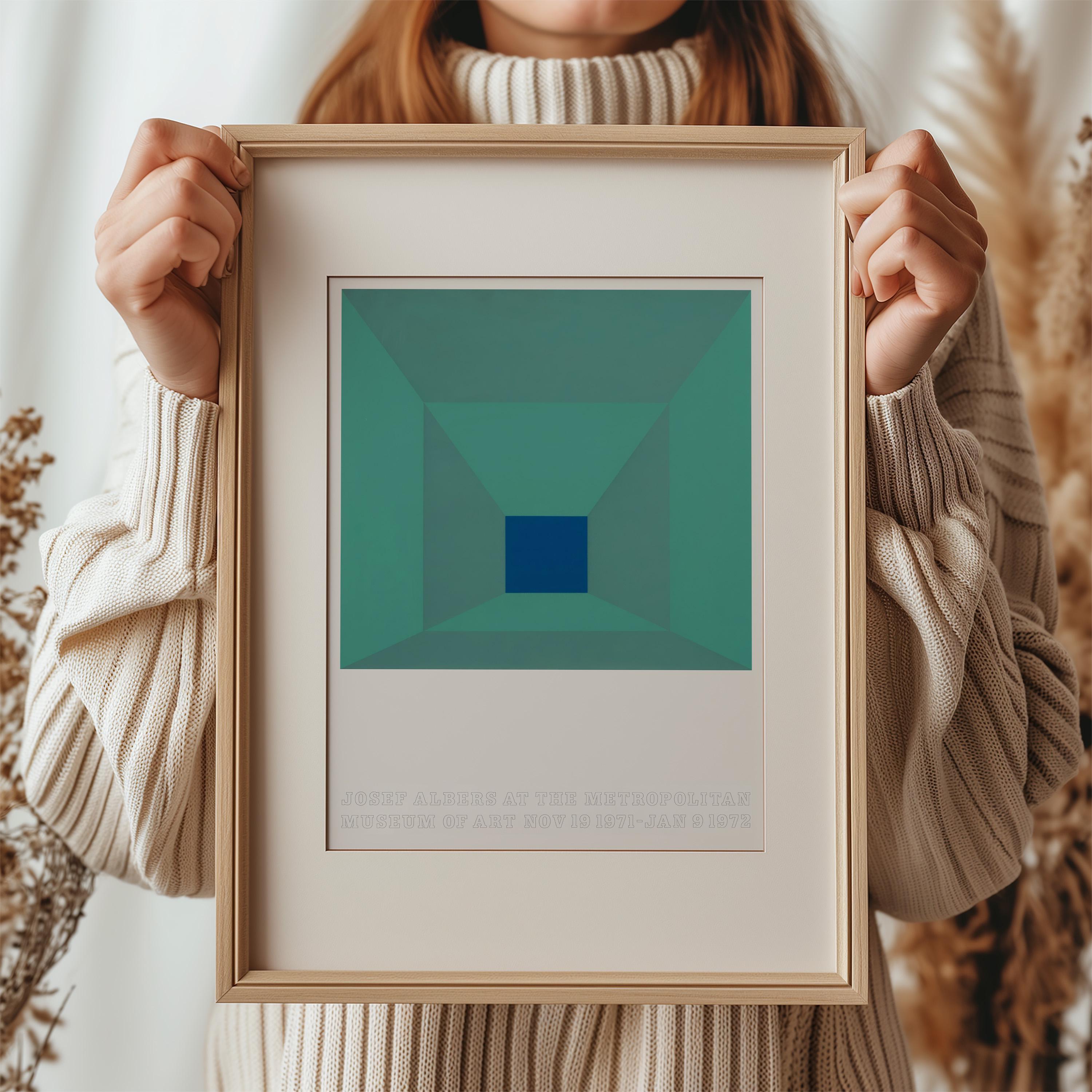 Josef Albers Vintage 1971 Mid Century Modern Museum Exhibition
