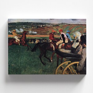 At the Races (Le Champ de Courses) by Edgar Degas c.1877-80 | Impressionism Art Print (B4556)