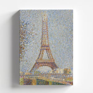 Torre Eiffel (La tour Eiffel) de Georges Seurat 1889 | Impressão de arte do pontilhismo (B3843)