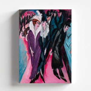 Street, Berlin by Ernst Ludwig Kirchner 1913 | Expressionist Art Print (B5024)