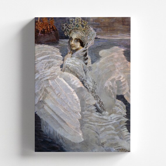 The Swan Princess by Mikhail Vrubel 1900 | Symbolist Art Print
