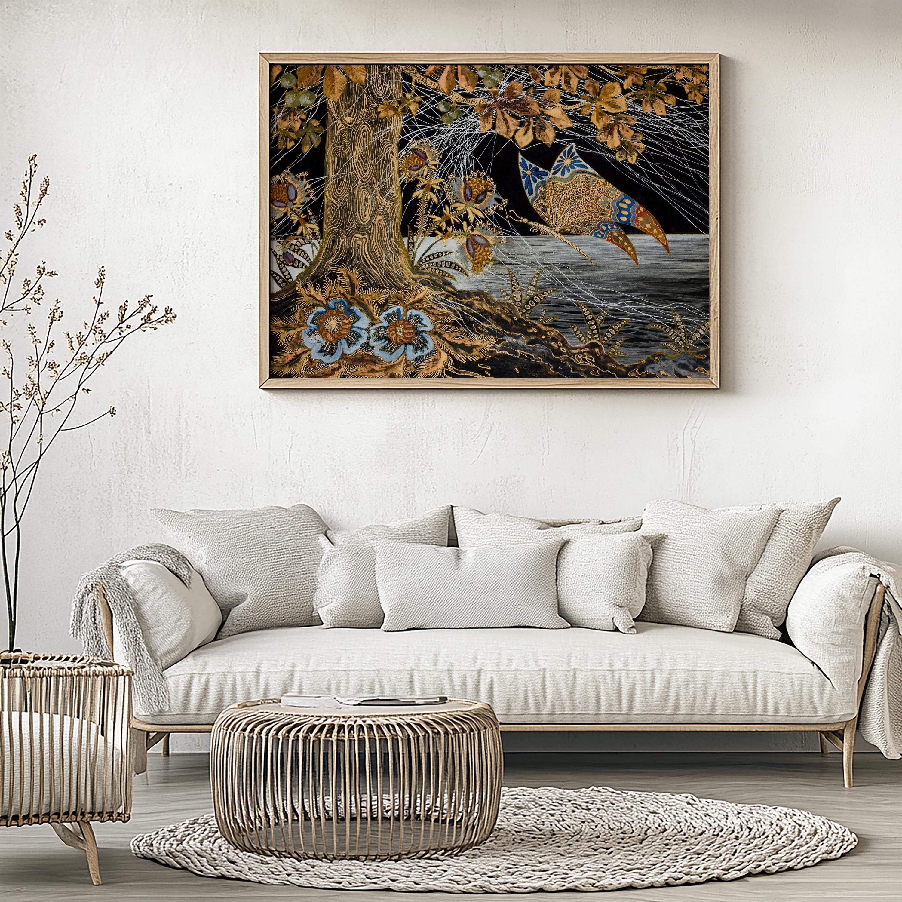 始祖蝶　Ancester’s Butterfly 【肉筆絵画】 Butterfly by Michalina Janoszanka C.1929 | Art Deco Art Print