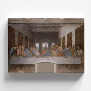 The Last Supper (L&#39;Ultima Cena) by Leonardo da Vinci 1498 | Renaissance Art Print (B4073)