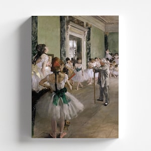 The Ballet Class (La Classe de Danse) by Edgar Degas 1875 | Impressionism Art Print (B4549)