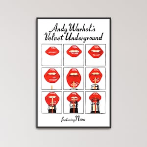 Velvet Underground Poster Lips - Etsy