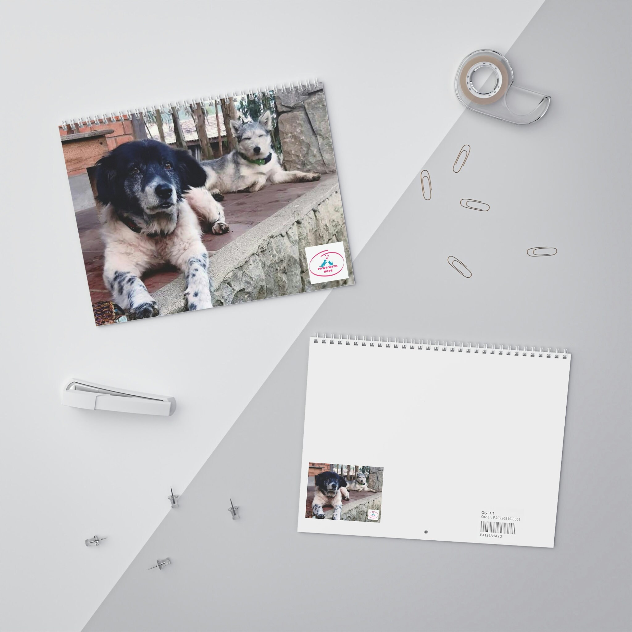 Calendar 2024 Calendar Dog Rescue Calendar Birthday Gift Etsy