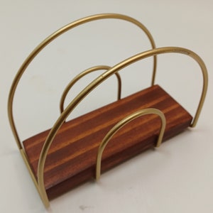 Napkin holder Wood and steel wire Modern Farmhouse design Upright standing Napkin holder 10 colors to choose Napkin problem solving item