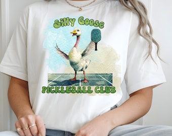 Funny Goose Pickleball Shirt: Retro Graphic Tee for Players