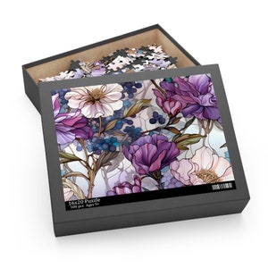 Floral Jigsaw Puzzle Adult kids 500 pieces Colorful Flower Fun Family Puzzle Puzzle love Botanical Gardener Gift Botanical Puzzle Wildflower