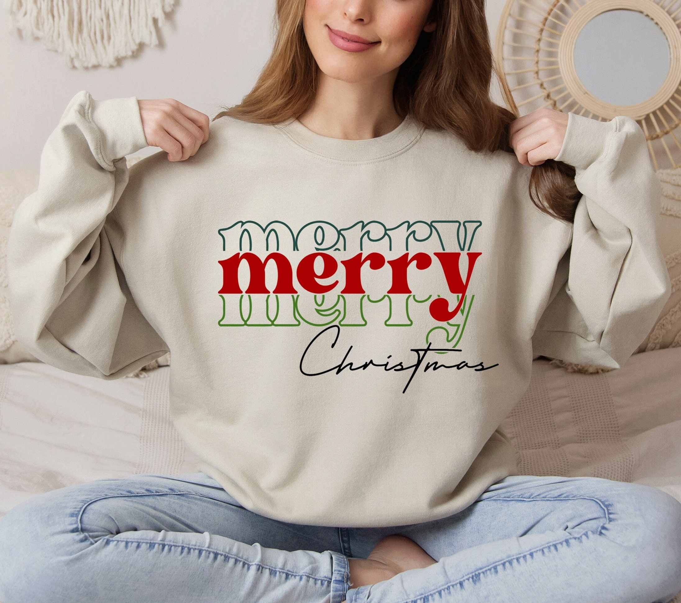 Vintage Christmas Sweatshirt - Etsy
