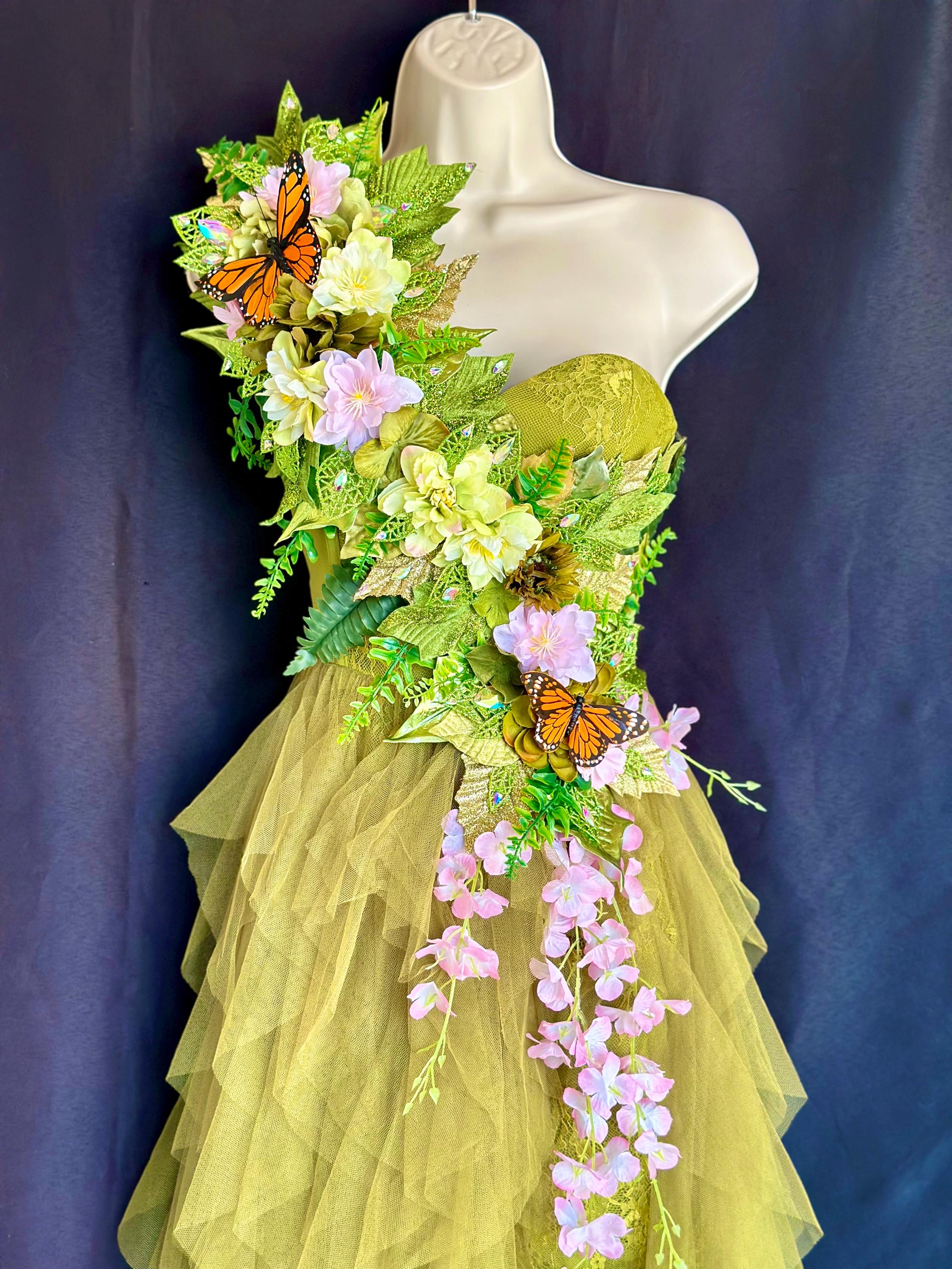 大人用森の妖精コスチューム、森の妖精、ニンフの妖精、自然