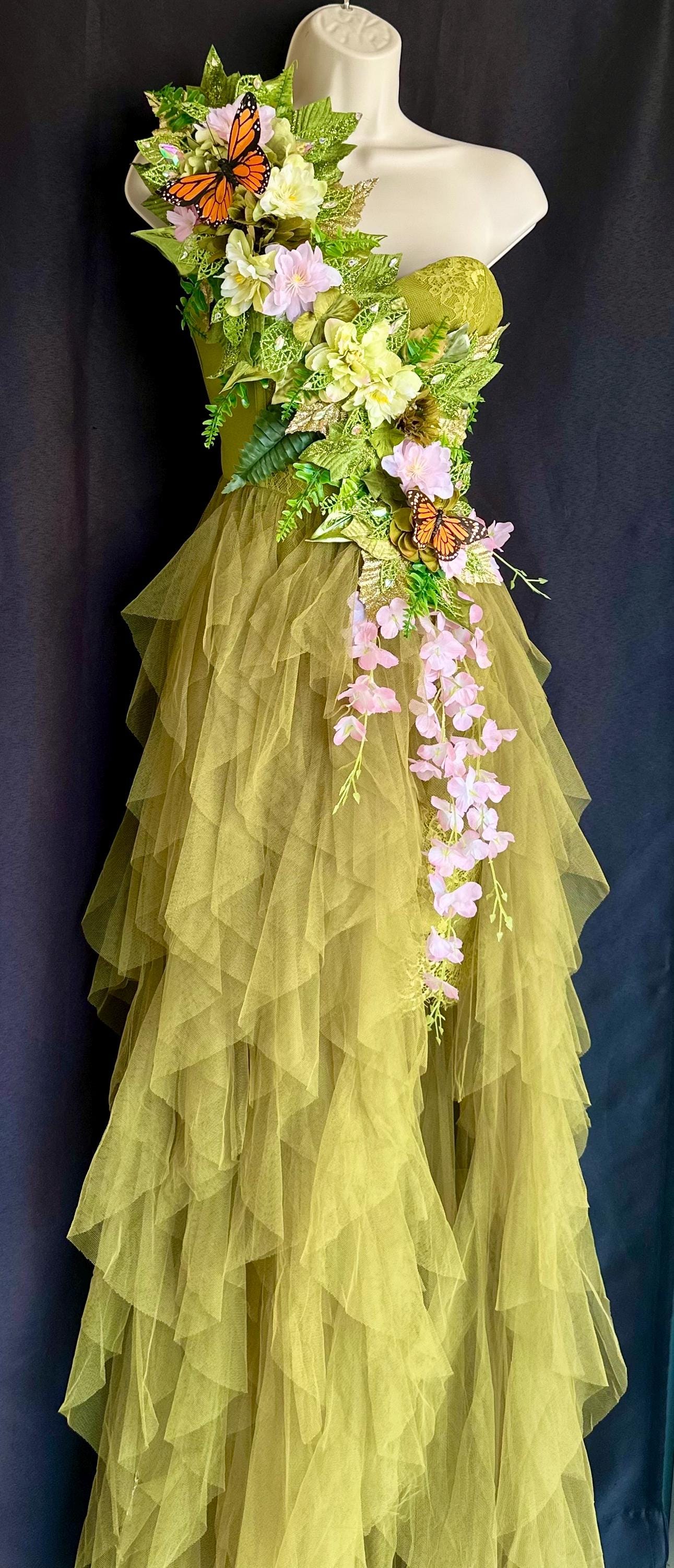 大人用森の妖精コスチューム、森の妖精、ニンフの妖精、自然