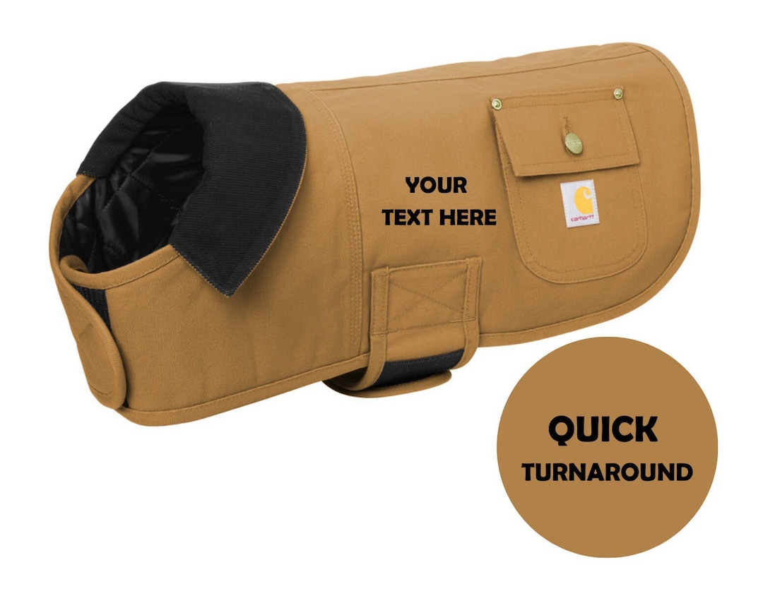 Dog Jacket Carhartt Dog Chore Coat Custom Full Color Custom DTF Print