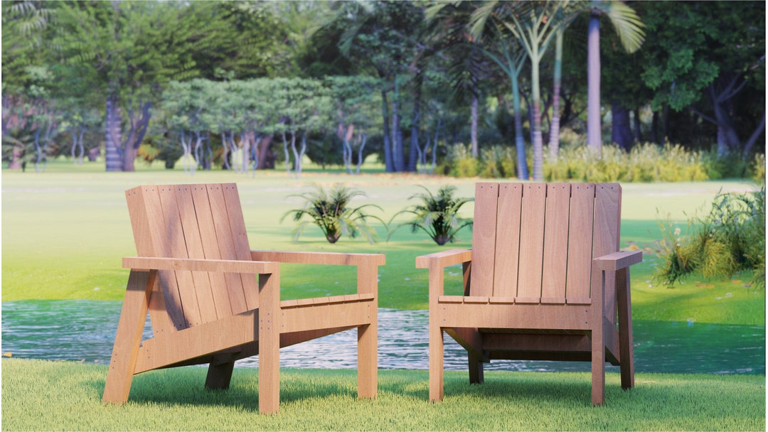 Outdoor Chair PLAN, Chair Digital Plan, DIY Chair Plan, Outdoor Lounge