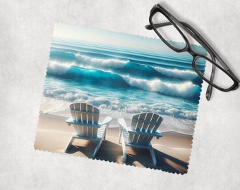 Ocean Beach Chairs Lens Cleaner - Durable Streak-Free Microfiber