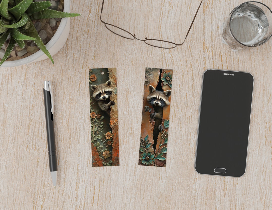 Quirky Raccoon Bookmarks to Spruce up Your Reading Adventure! 2 ...