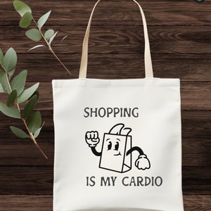 Sarcastic Tote Bag: Reusable Canvas Shopper (Personalized Saying)
