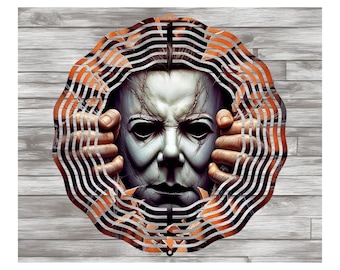 Michael Myers Spinner, Halloween Mask Yard Art (Multiple Sizes)
