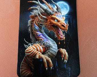 マグネットセット - 氷と火の空飛ぶドラゴン。踊るドラゴンのペア