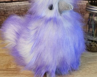 Plush Baby Silkie Chicken, Soft and Cuddly, 8-inches tall