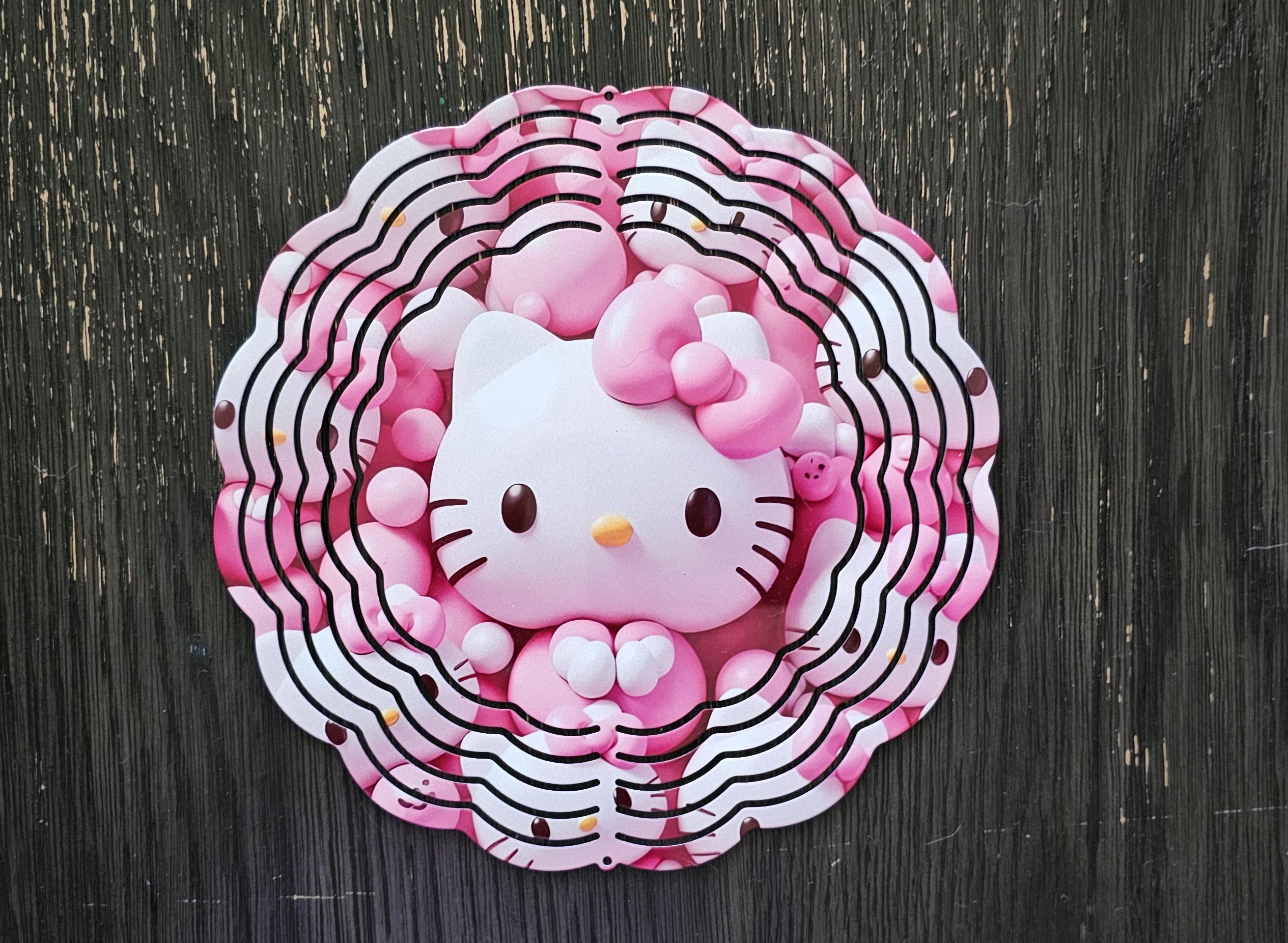 Hello Kitty Wind Spinner: Outdoor Patio Decor - Kids & Anime Fans