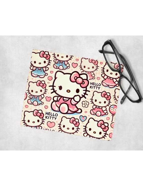 Hello Kitty Lens Wipe: Adorable Cat Art - Soft Microfiber Cloth - Etsy