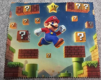 Super Mario Lens Cleaning Cloth: Soft Microfiber for Glasses and Screens