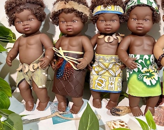 Islander and Aboriginal  Dolls, Black