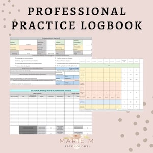 Psychology Internship Professional Practice Log and Internship Overview Log 5+1 and 4+2