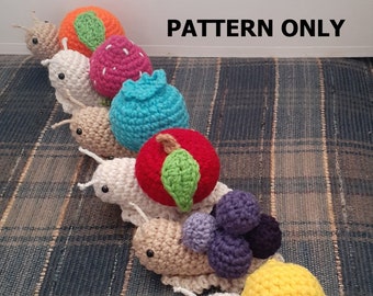 Fruit Snails Crochet Pattern
