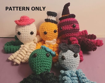 Worry Octopus with Accessories Crochet Pattern